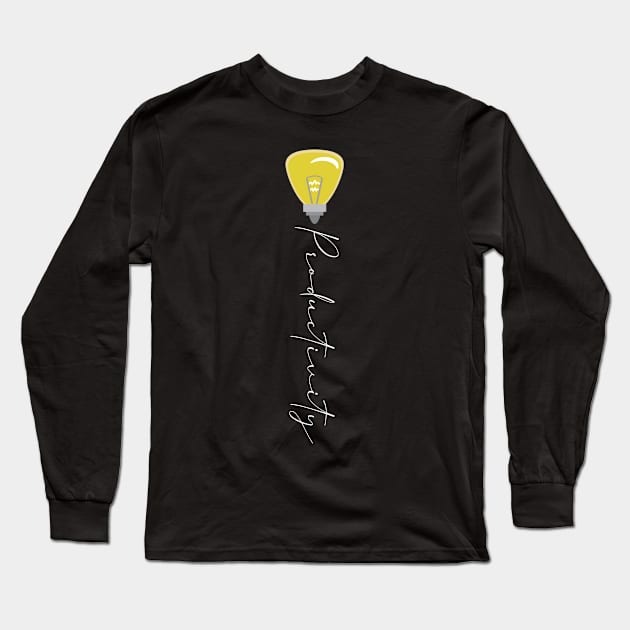 Productivity Long Sleeve T-Shirt by Curator Nation